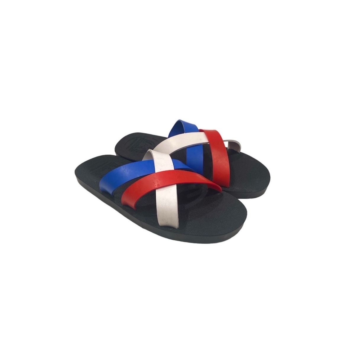 Vietnam Tire Sandals – Handmade Cross Strap Sandals from Recycled Tires TDX | Red White Blue