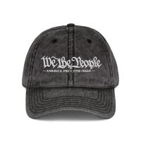 Product 'We the People' Vintage Custom Embroidered Hat