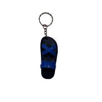 Product Handmade Recycled Tire Mini Sandal Keychain – Classic Black MK003